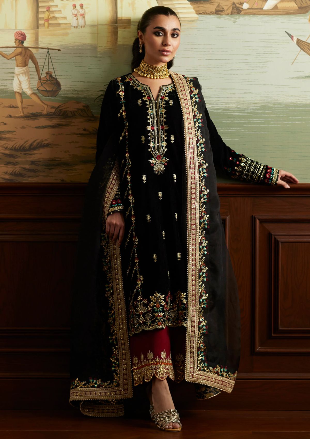 Winter Collection - Mina Hasan - Velvet Luxe - Jahan