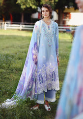 Lawn - Mushq - Solace 26 - Ombre Chikankari - MUNSS#203 - Ombre Whisper