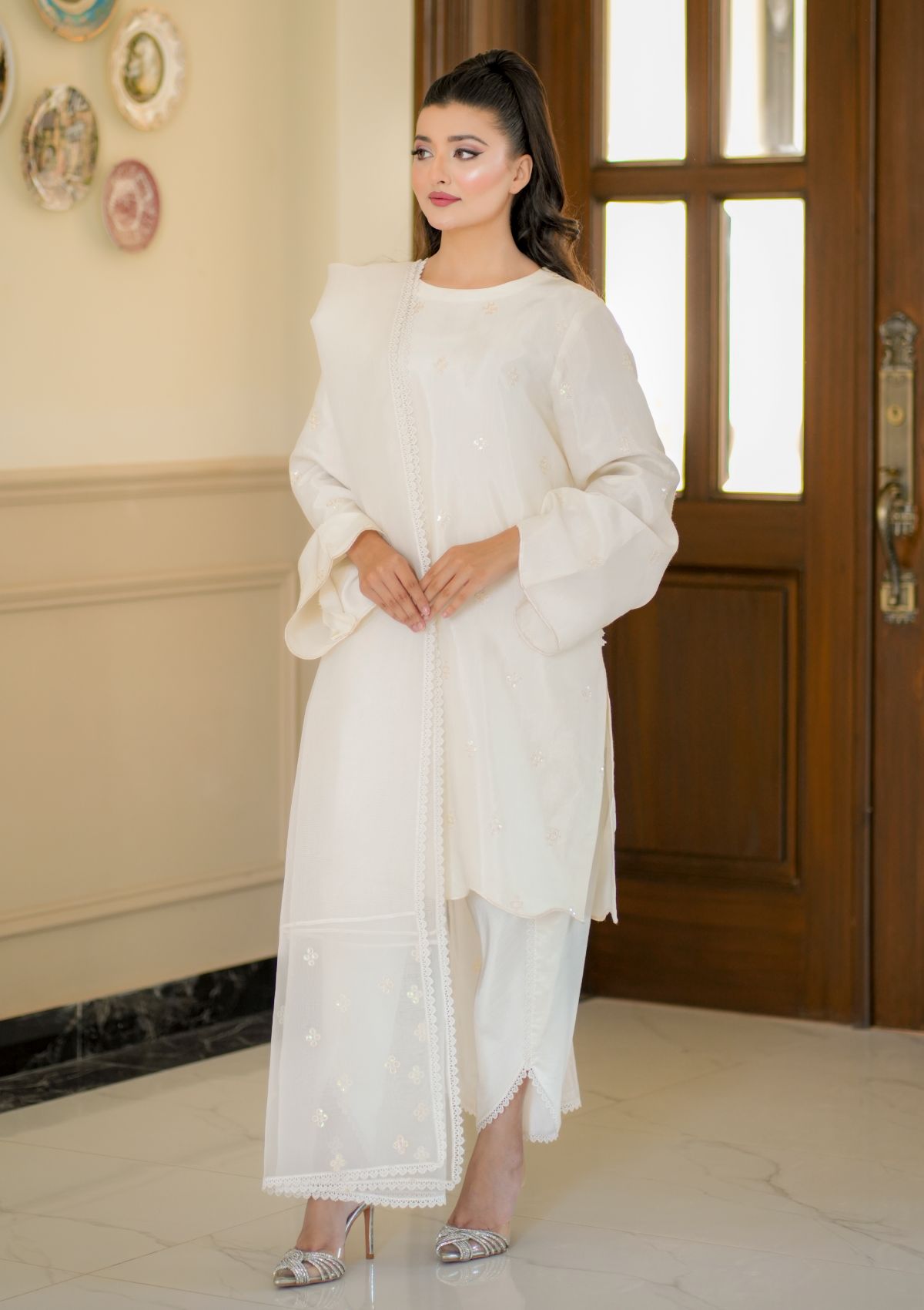 Pret Collection - Fozia Khalid - Silkspire - FKS#02 - BLISS (WHITE)