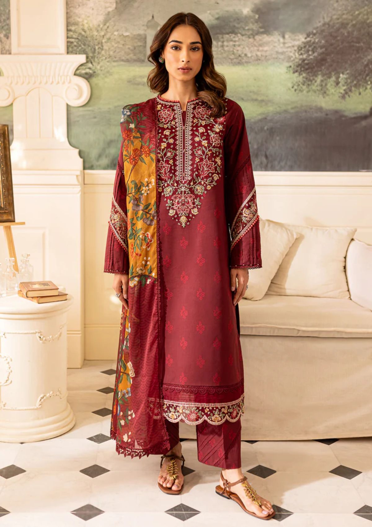 Lawn Collection - Farasha - Seraya - FS24#03 - AMY