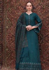 Winter - Noor by Saadia Asad - Pashmina Shawl 25 - NSP#11 - Teal Empress
