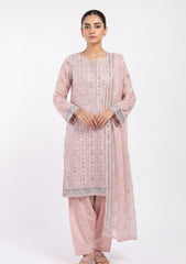 Formals - Riwaj - Fancy Bamber Chiffon - 2 Pcs Suit - CBD#06 - Tea Pink