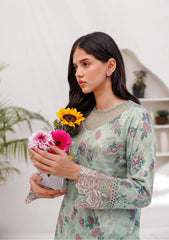 Lawn Collection - Farasha - Printed Essentials - Mint Breeze