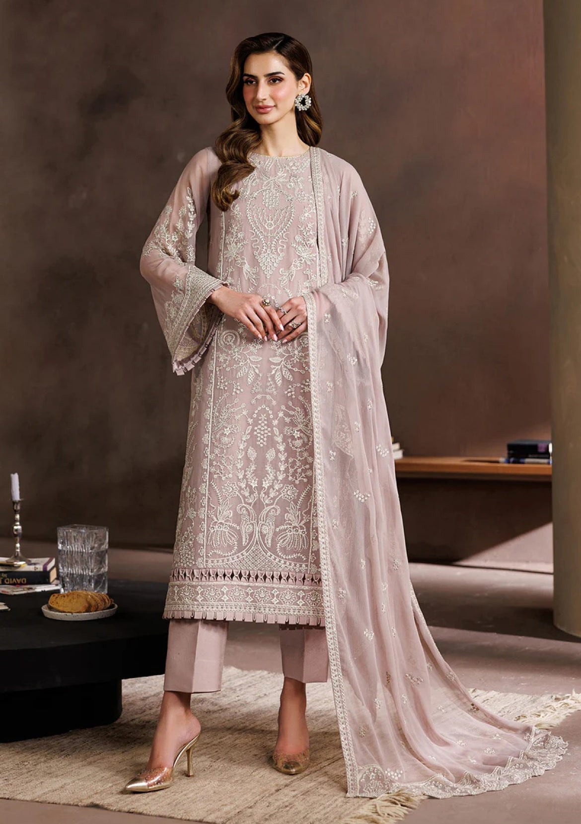 fancy chiffon dresses pakistani Embroidered Fancy Chiffon