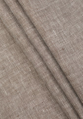 Luxury Lino Biella Selvage Texture Linen Fabric - M Brown