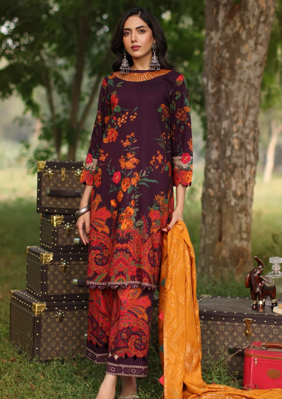 Winter Collection - Charizma - Signature Printed Linen Jacquard - SPW4 - 01