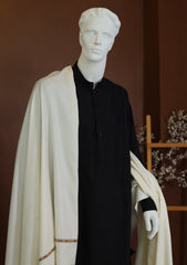 Men Shawls - Wool Shawls - D#03 - Off White