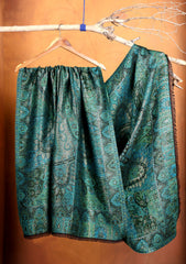 Pashmina Zari Jamawar Shawl D#214 - Green
