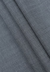 Scabal Super Fine Texture Selvage Wool Fabric - Grey