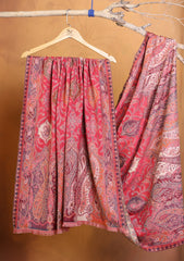 Pashmina Jamawar Shawl D#205 - L Pink