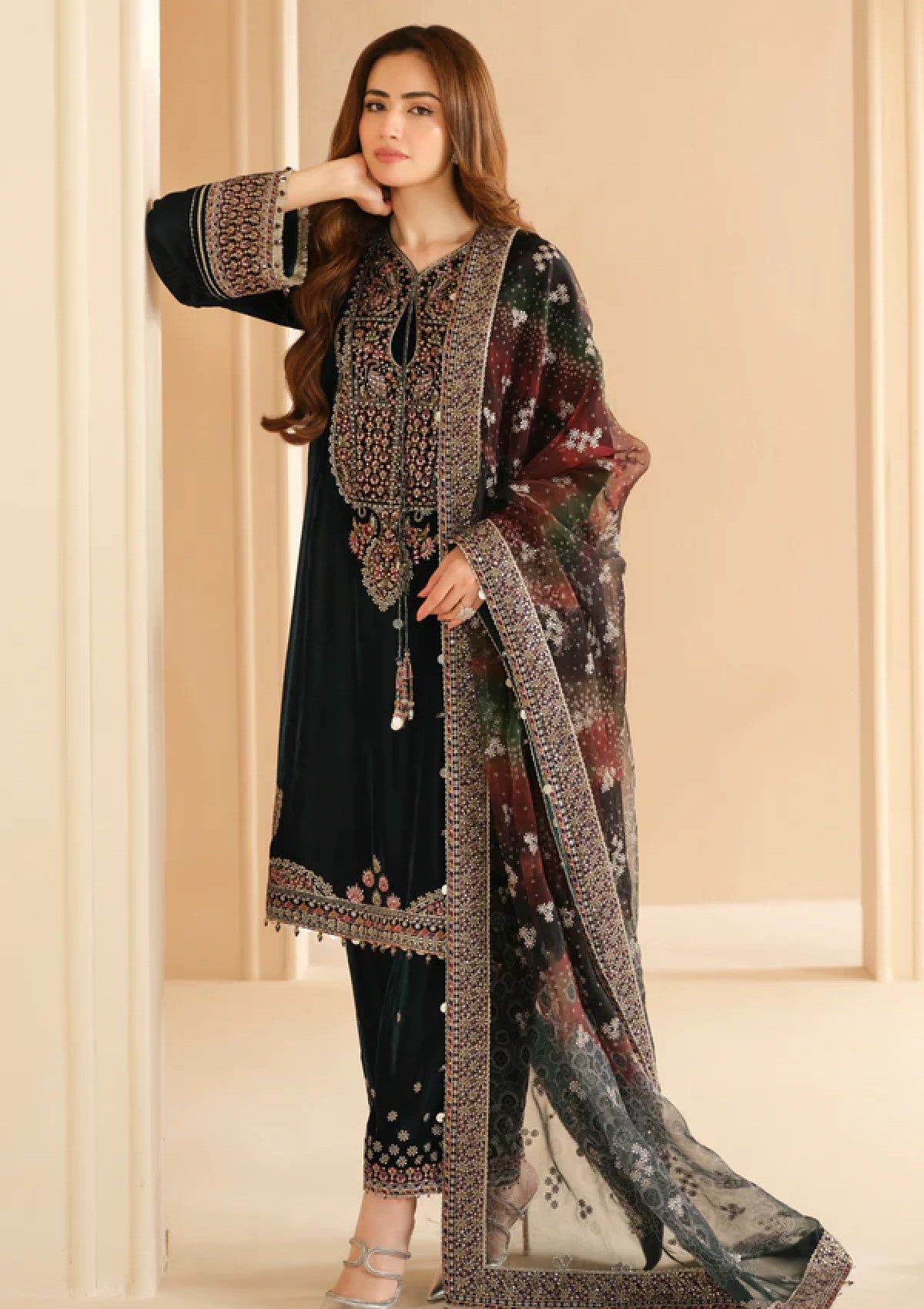 Winter Collection - Jazmin - Embroidered Velvet 24 - VF-2039