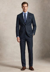 Zegna Ermenegildo Trofeo Australian Wool Fabric - Navy