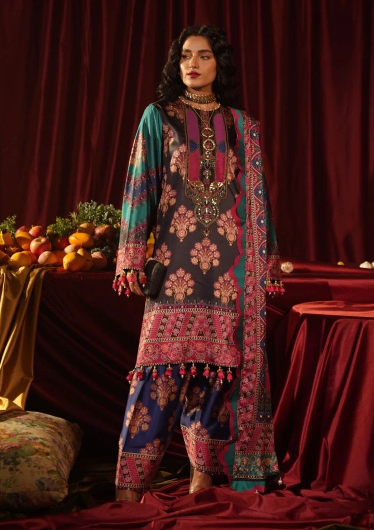 Winter Collection - Myeesha - Roohi Silk Edit 24 - D#1 - Jahanara