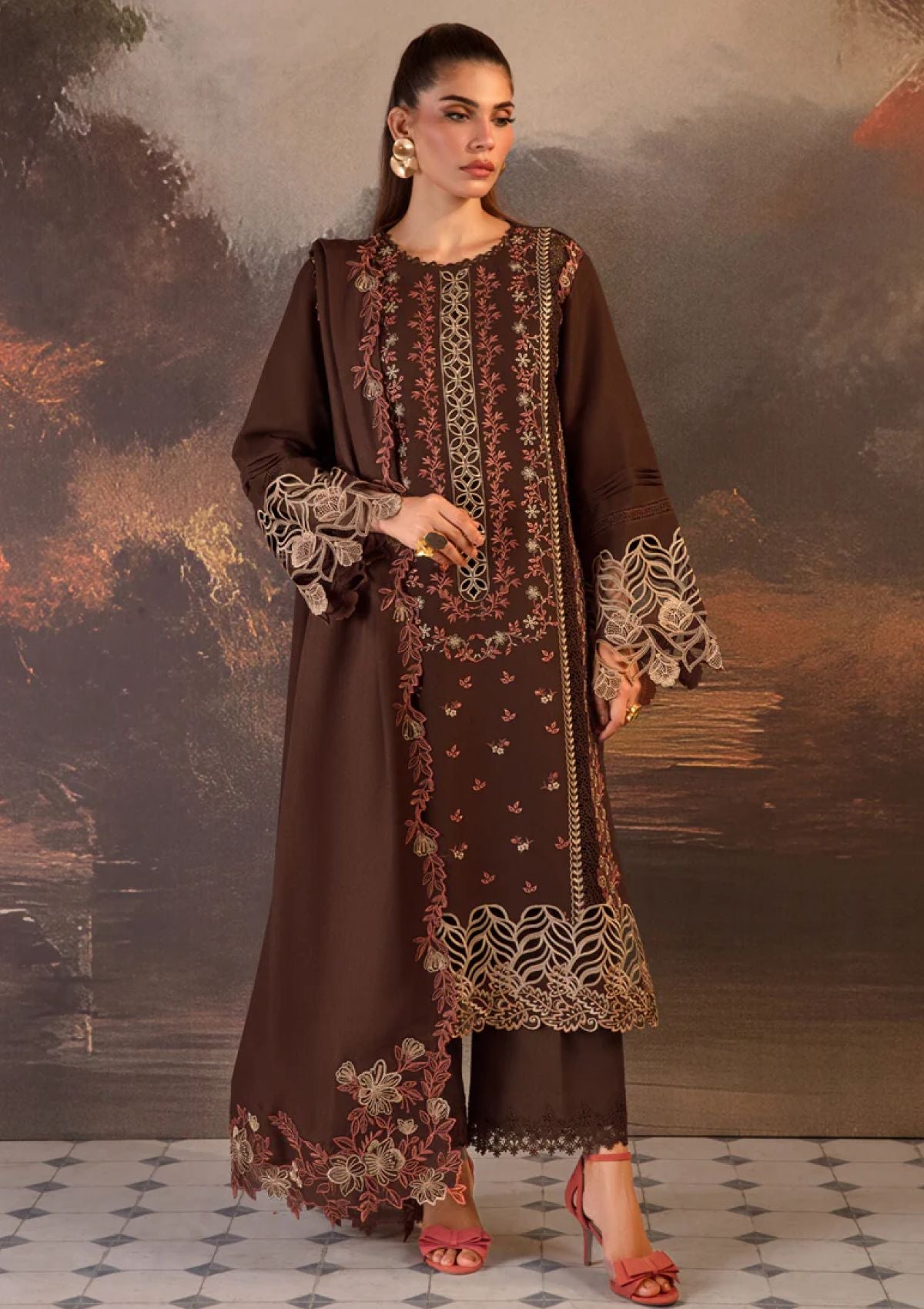 Winter Collection - Rang Rasiya - Premium Edit 24 - RRP#07 - Hot Choclate