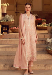 Lawn - Sahar - Festive Edit 26 - CK-V2#01 - Peach Blosoom Muse