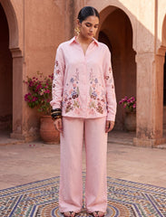 Pret - Moven - Dainty Embroidered Co-Ord Set - Pink