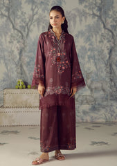 Winter - Sahar - Fall Winter Unstitched - AW1-26-24 - Plum Flourish