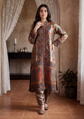 Pret - Riwaj - Silk Kani Zari Jamawar Shirt - Golden