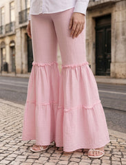 Pret - Moven - Cotton Linen Trouser - Pink