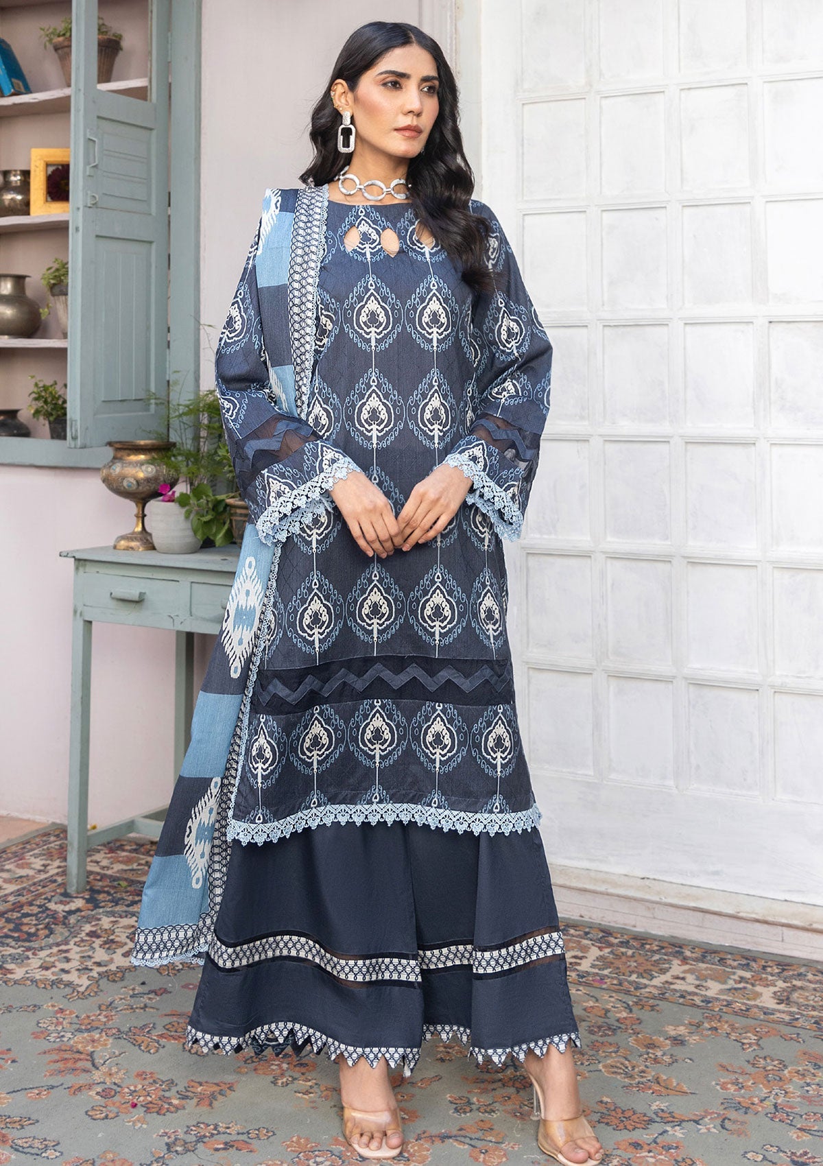 Lawn Collection - Humdum - Rang e Noor - HRN#01