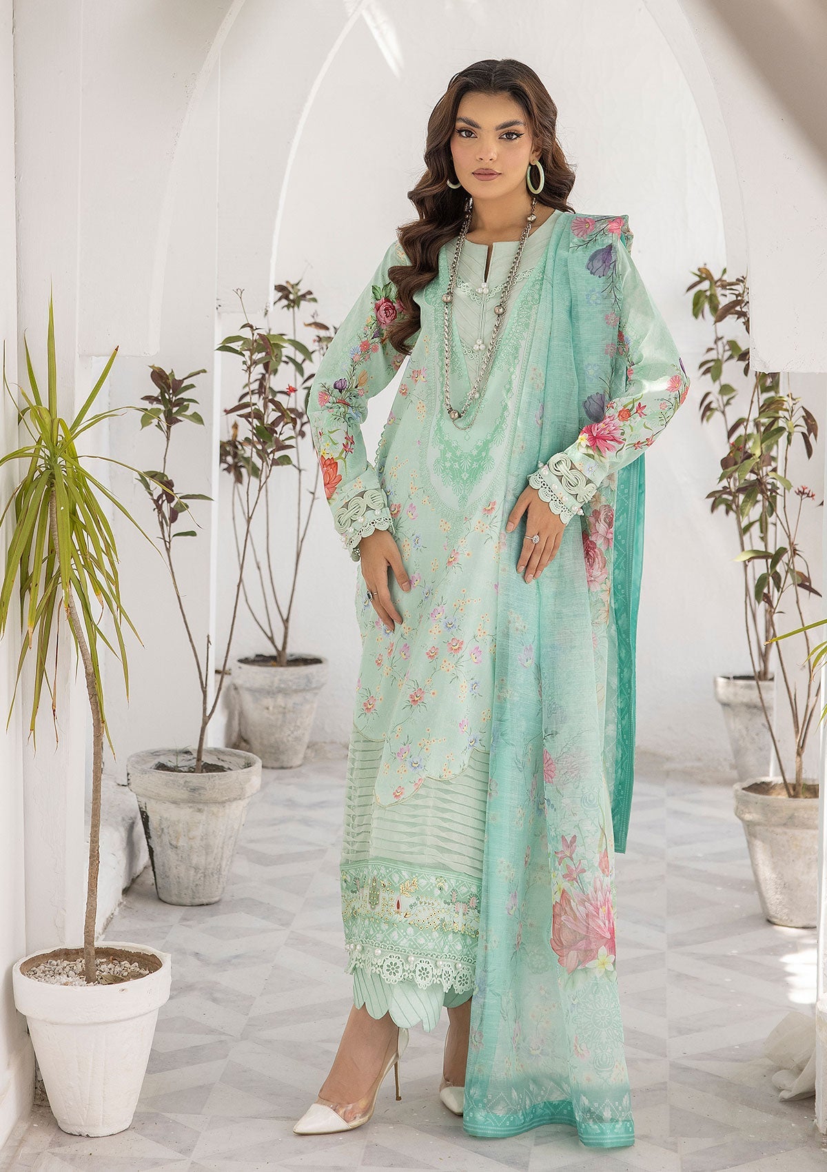 Lawn Collection - Tessa - Khunak - OCEAN BREEZE