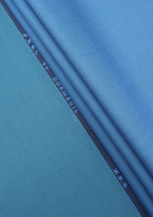 Dormeuil Exel Unique Stretch Wool Fabric - F Blue