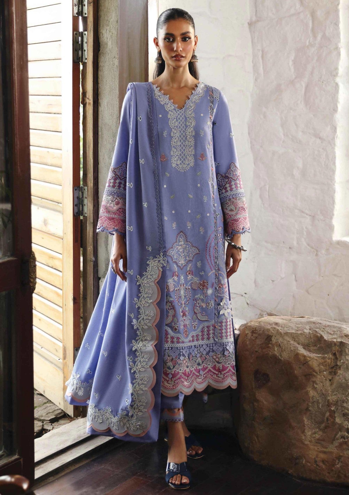 Winter Collection - Qalamkar - Qlinekari - Linen 24 - QLK24#09 - Lorna