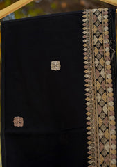 Swiss Lawn Ari Work Shawl D - 14 - Black