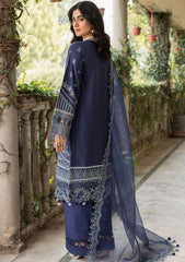 Lawn Collection - Farasha - Bahaar -FBL24#01 - BLUE OCHRE