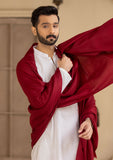 Men Shawls - Pure Pashmina Shawl - D#233 - Maroon