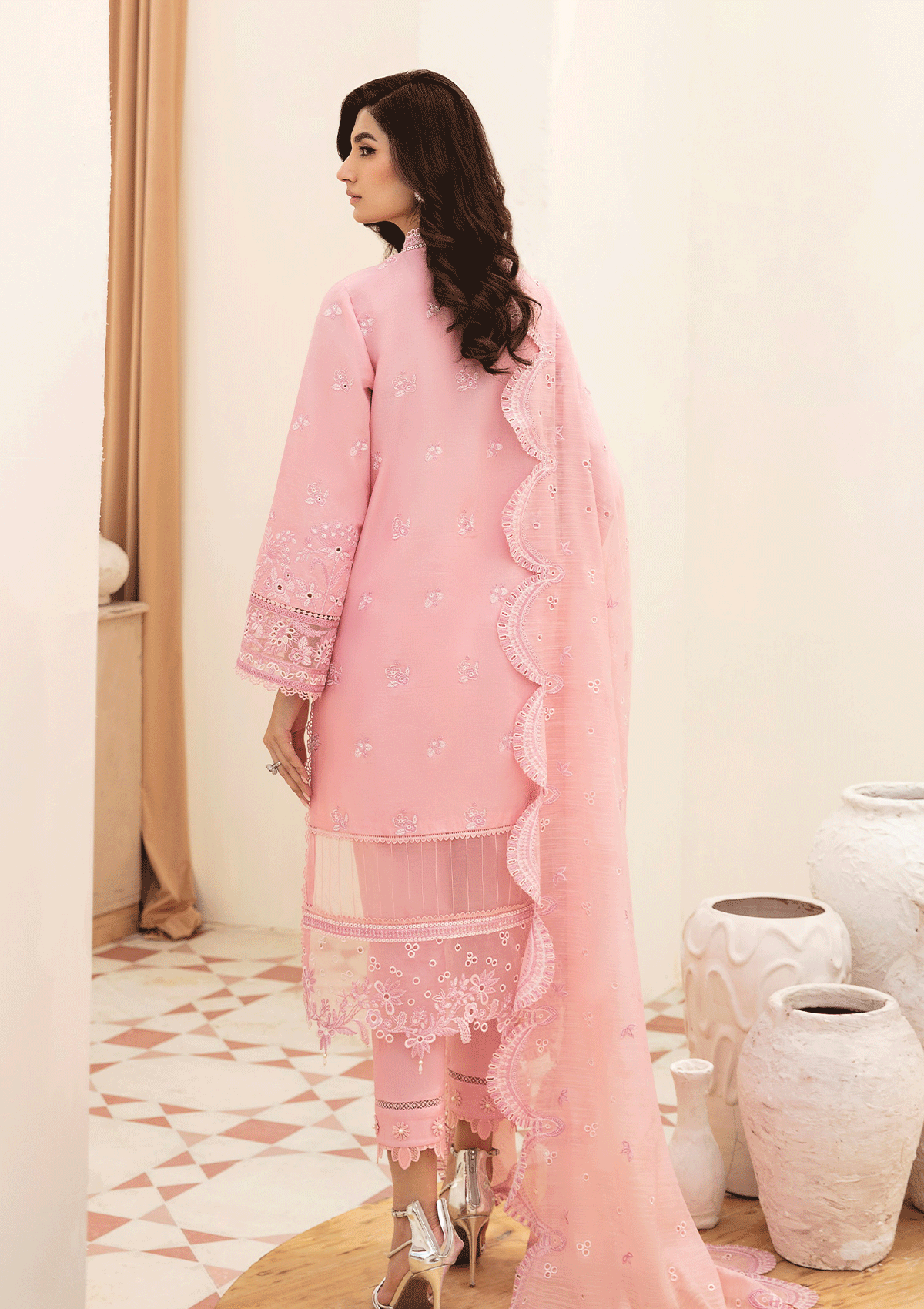 Lawn Collection - Afrozeh - Chikankari - PEONY - D#2