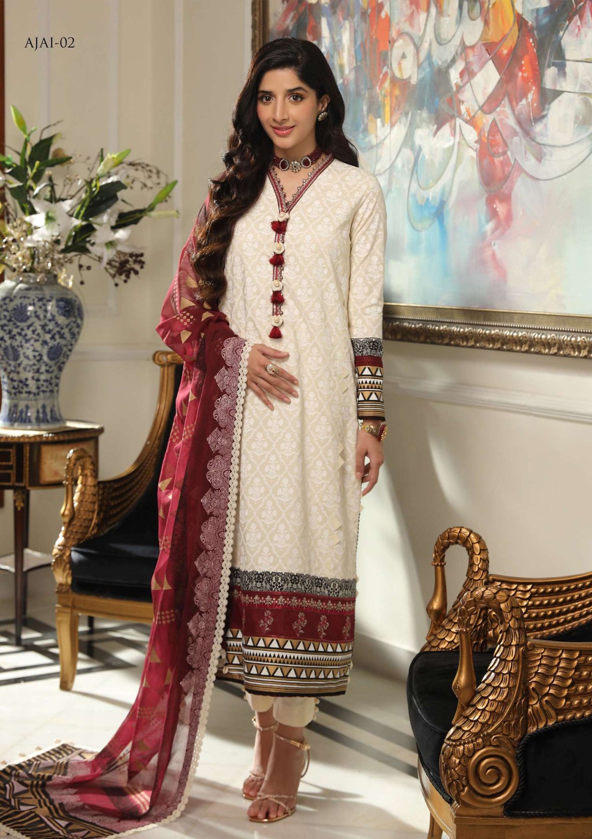 Lawn Collection - Asim Jofa - Aira - AJAI#2