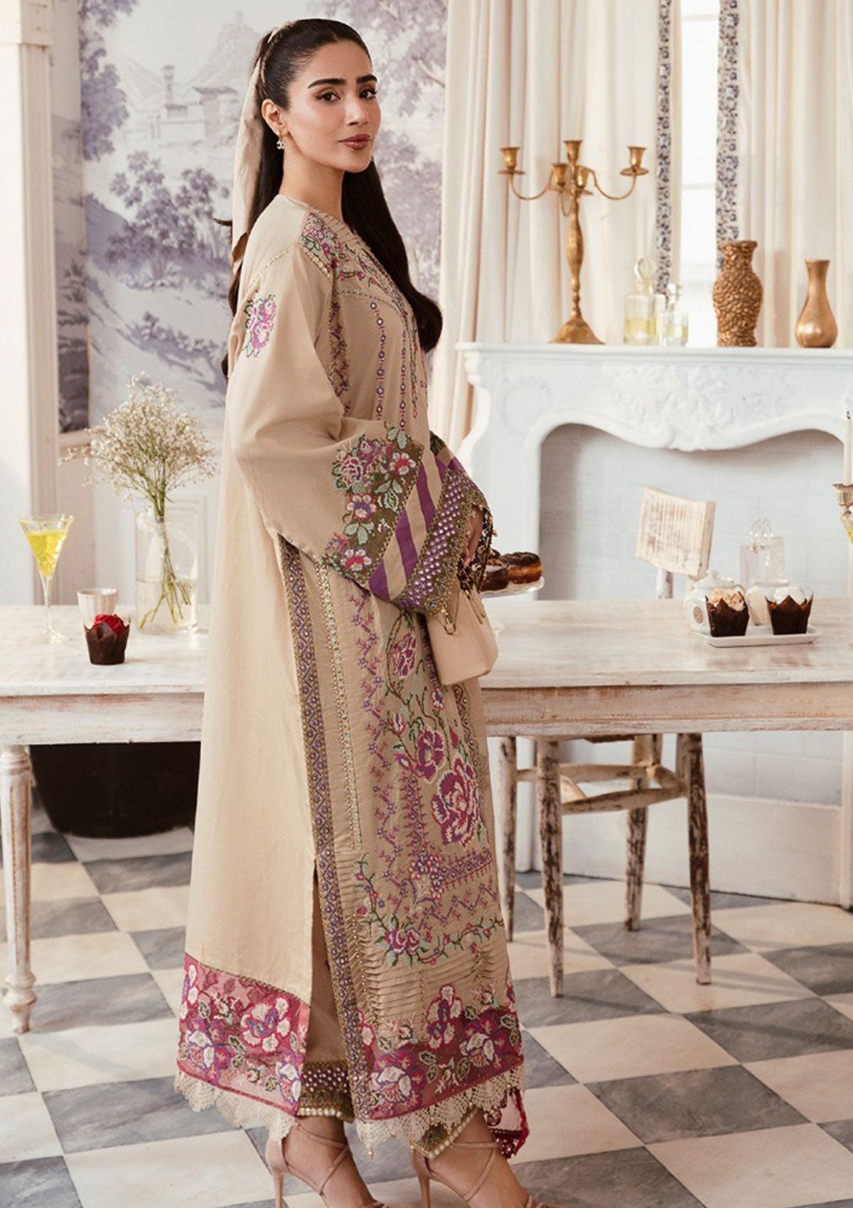 Lawn Collection - Gisele - Summerliness - Luxury - Dahlia