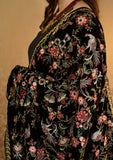 Rubaaiyat - Embroidered Velvet Shawl - D#02