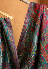 Pashmina Zari Jamawar Shawl D#219 - Red