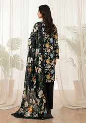 Lawn - Rubaaiyat - Digital Printed 26 - 2 By 2 - D#36 - Black