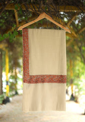 Pashmina Kashmiri Work Shawl D - 80 - Skin
