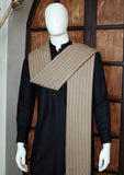 Men Shawls - Wool Shawls - D#237 - Brown