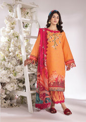 Lawn Collection - Rang Rasiya - Breeze - D#08 Coral