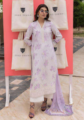 Lawn - Saad Shaikh - Mojito - Printed 25 - SS#1104 - Haze