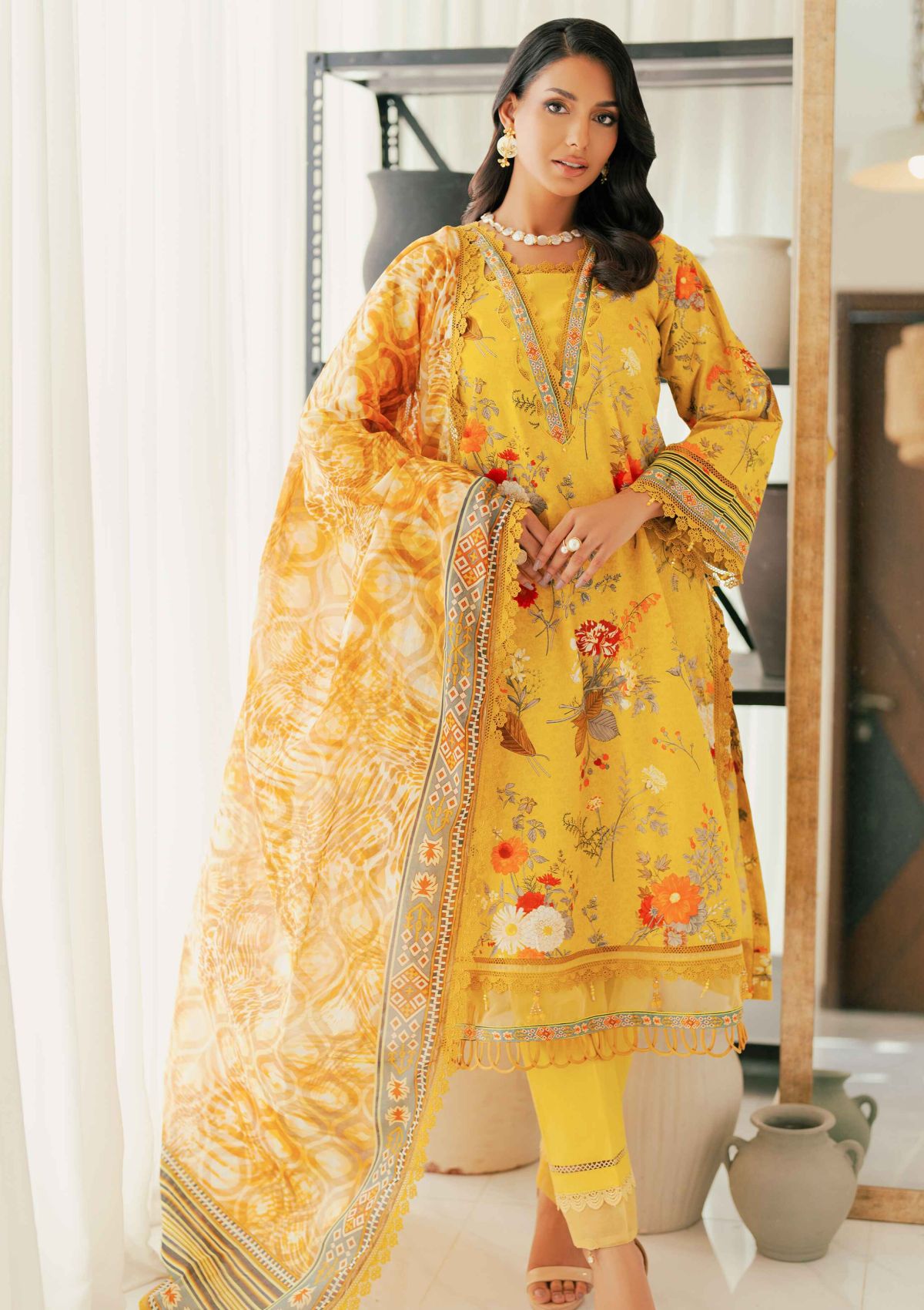 Winter Collection - Al Zohaib - Sunshine Bloom - Cotton Silk -ALCS24#04