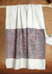 Pashmina Jamawar Scarf D#41 - L Grey