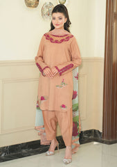 Pret Collection - Fozia Khalid - Silkspire - FKS#05 - AMBER (BEIGE)