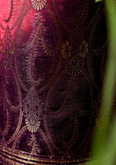 Formals - Fancy Closet - 2 pcs Suit - Chiffon Jamawar D#82 Pink Purple