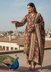 Winter - Riwaj - Printed Marina - 3 Pcs - Wool Shawl 25 - D#04