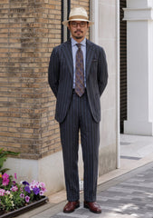 Carlo Barbera Riserva Superfine Exclusive Wool Fabric - Grey