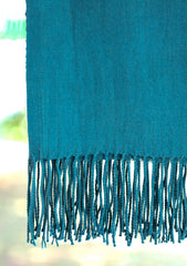Plain Wool Shawl D - 17 - Zink