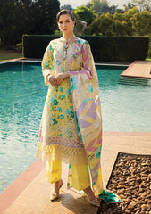 Lawn Collection - Elaf - Print Chikankari 24 - ECT-06B - Misty Serenade