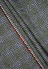 Drago Lanificio Biella Wool & Linen Fabric - B Green