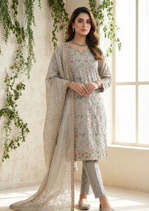 Formals - Riwaj - Fancy Net - 2 Pcs Suit - CND#2783 - Fawn